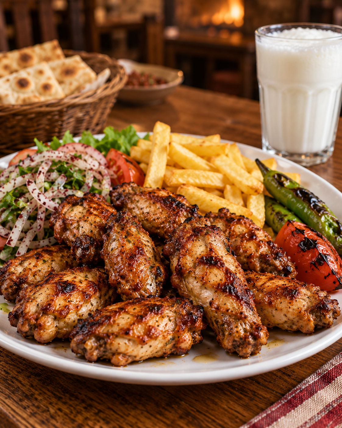 Tavuk Kanat (Servis + Ayran)